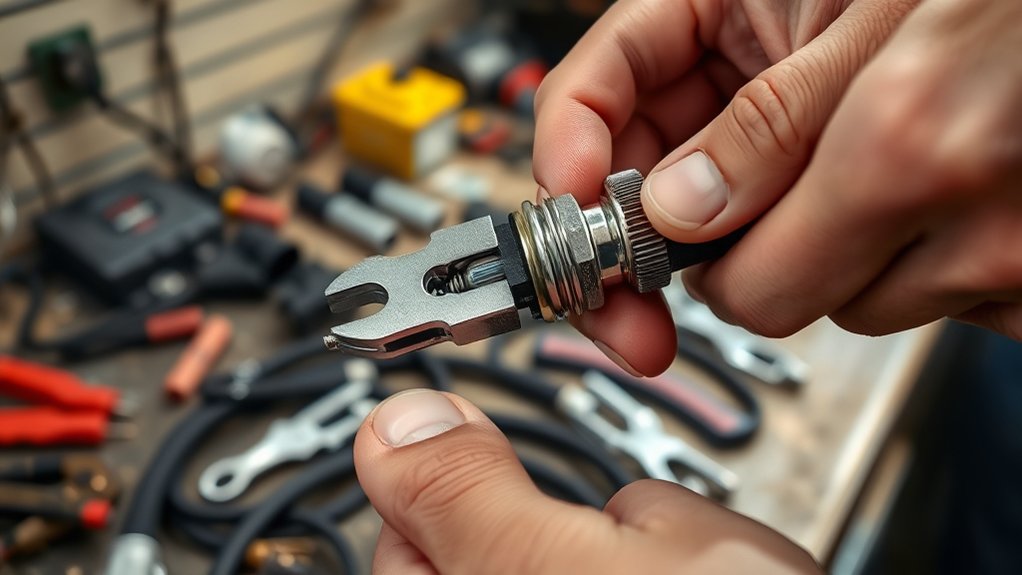 securely crimp spark wires