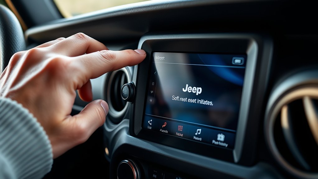 soft reset jeep wrangler screen