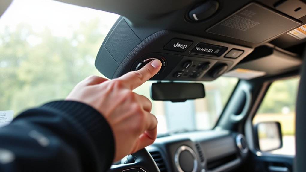 troubleshoot jeep garage opener