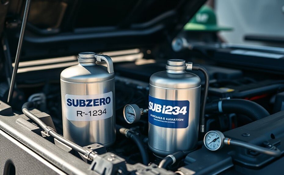 using subzero r 1234 refrigerant