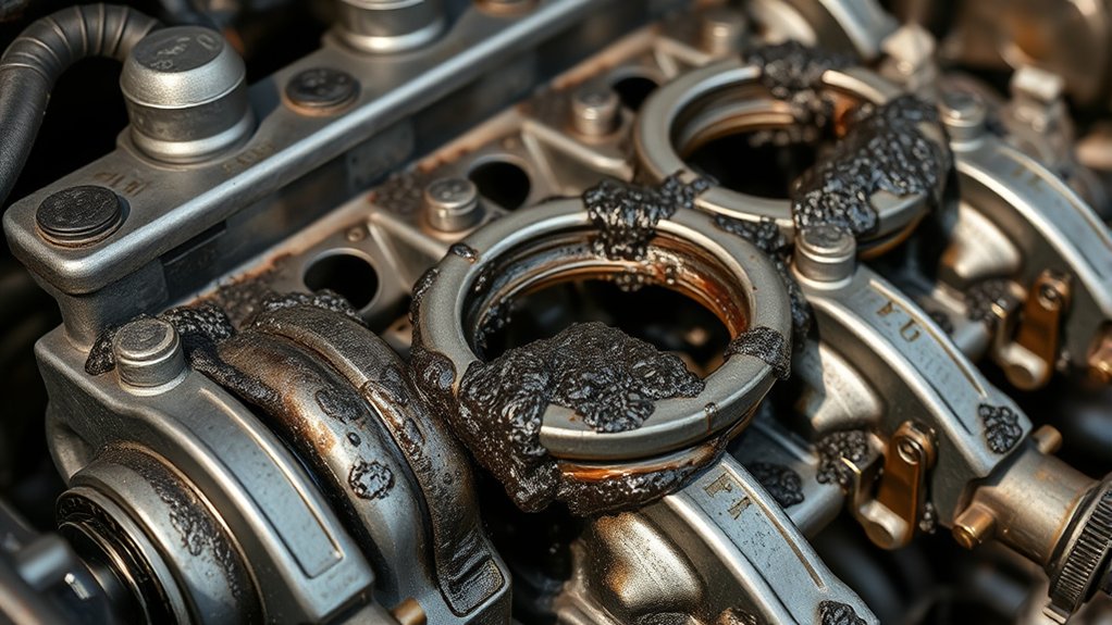 worn parts causing oil burn