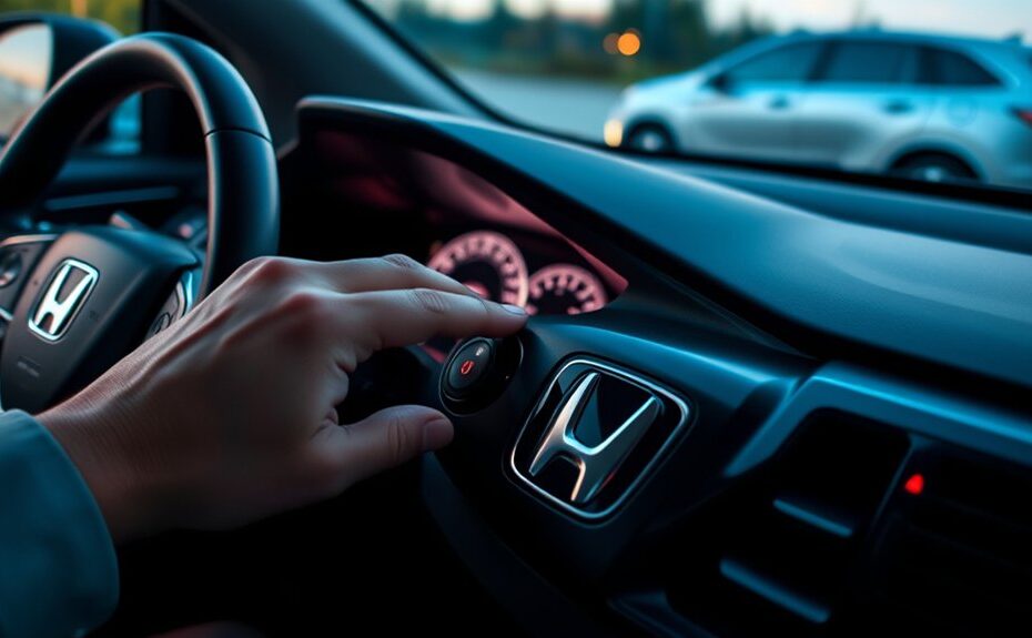 auto start honda cr v instructions