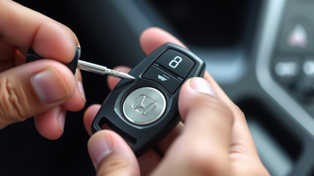 careful honda civic fob opening
