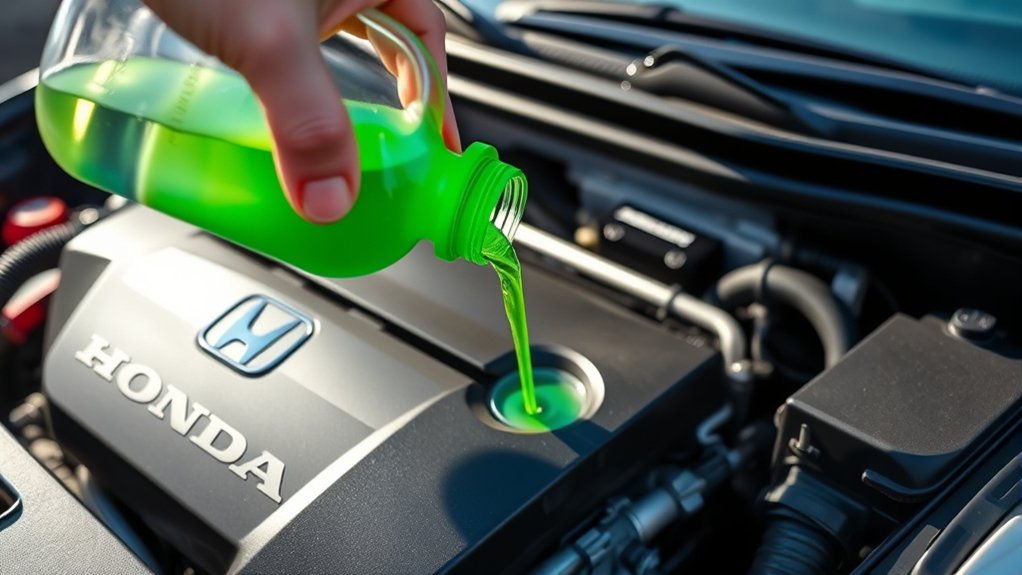 check coolant fill to marks