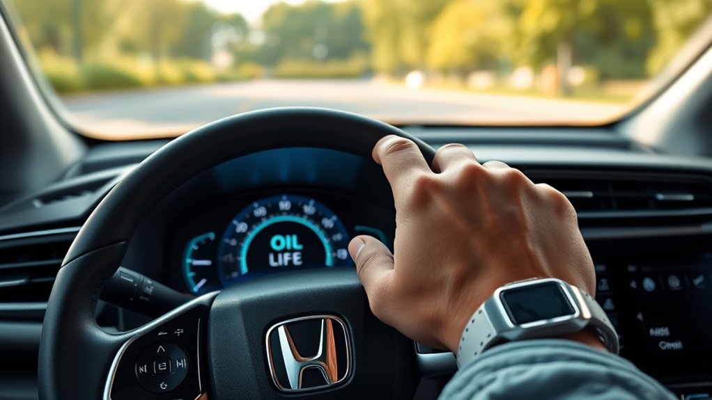 check honda cr v oil life