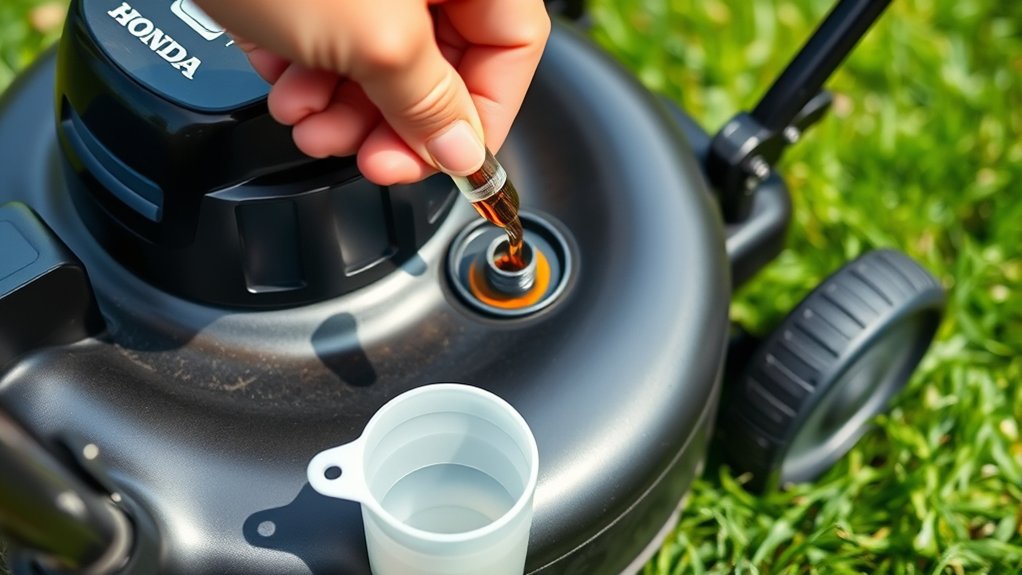 check oil level avoid overfill