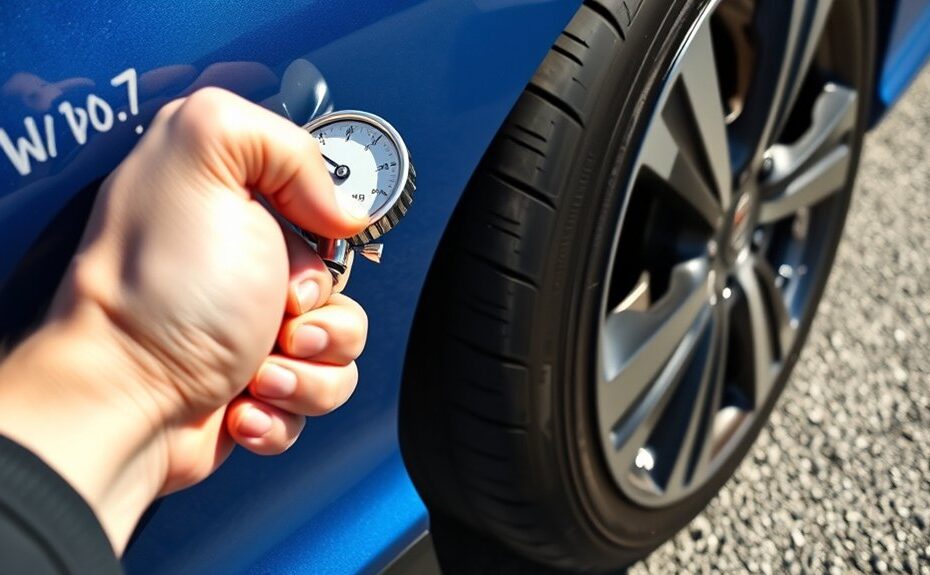 check tire pressure on civic