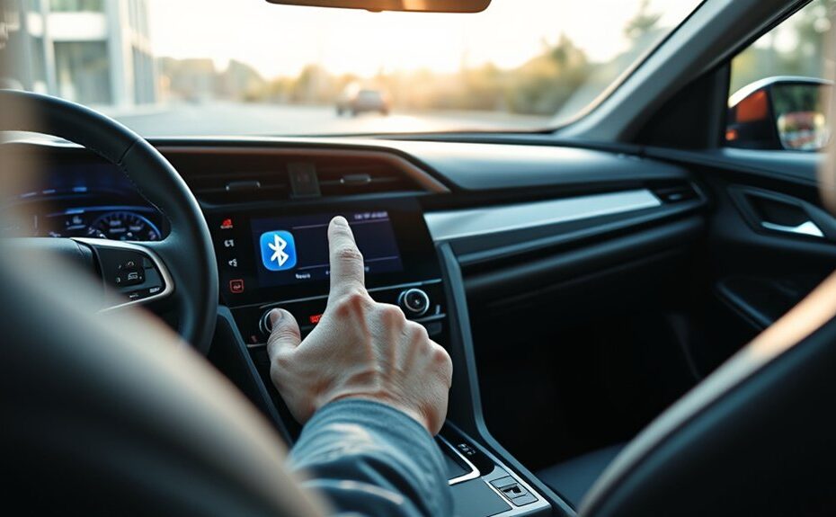 connecting bluetooth to honda civic car system