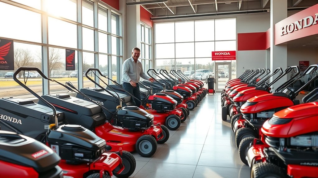 detailed ergonomic fuel efficient honda mowers
