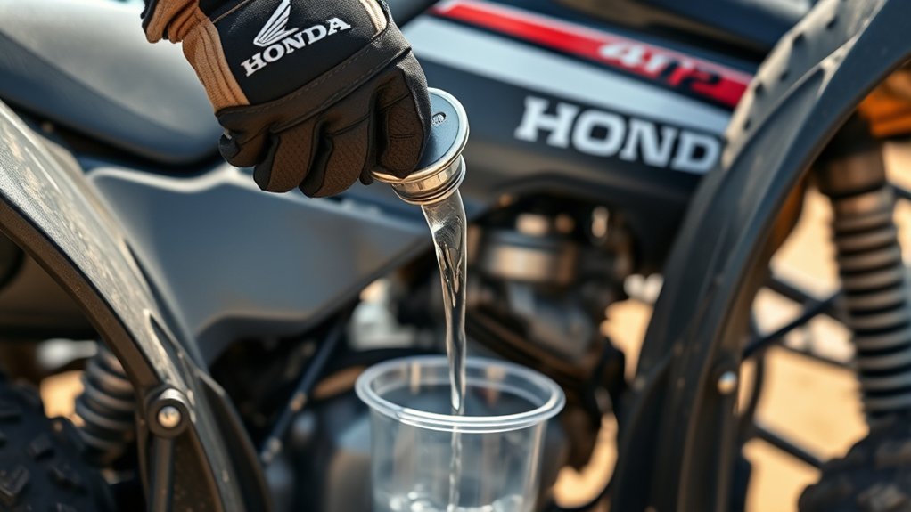 drain stale fuel to protect engine