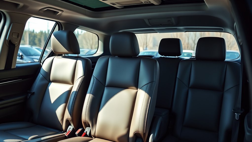 eight seat third row comfort varies among midsize suvs