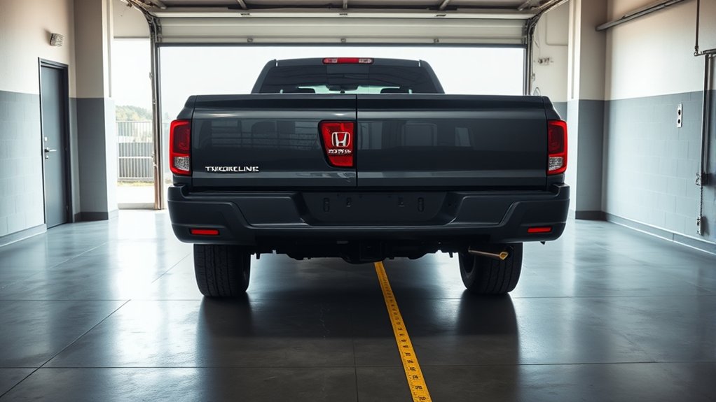 garage fit for ridgeline measurements