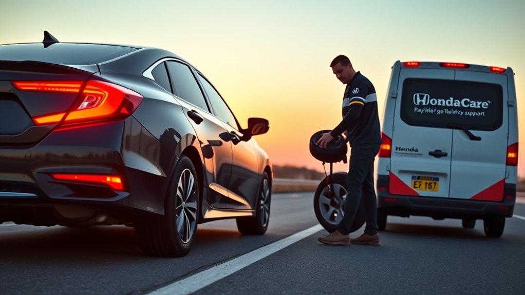 honda care roadside assistance benefits and eligibility