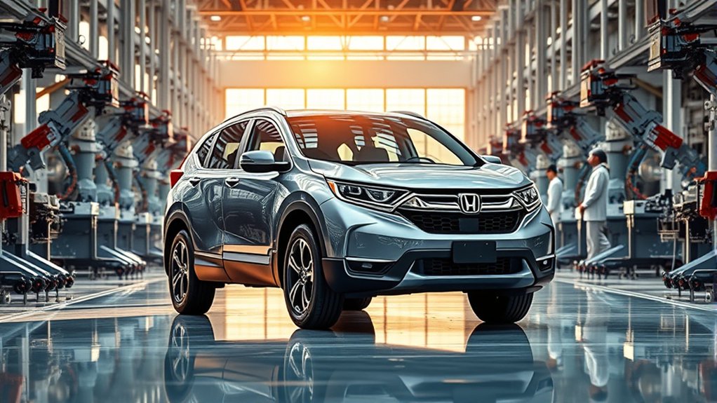 honda cr v production japan and asia