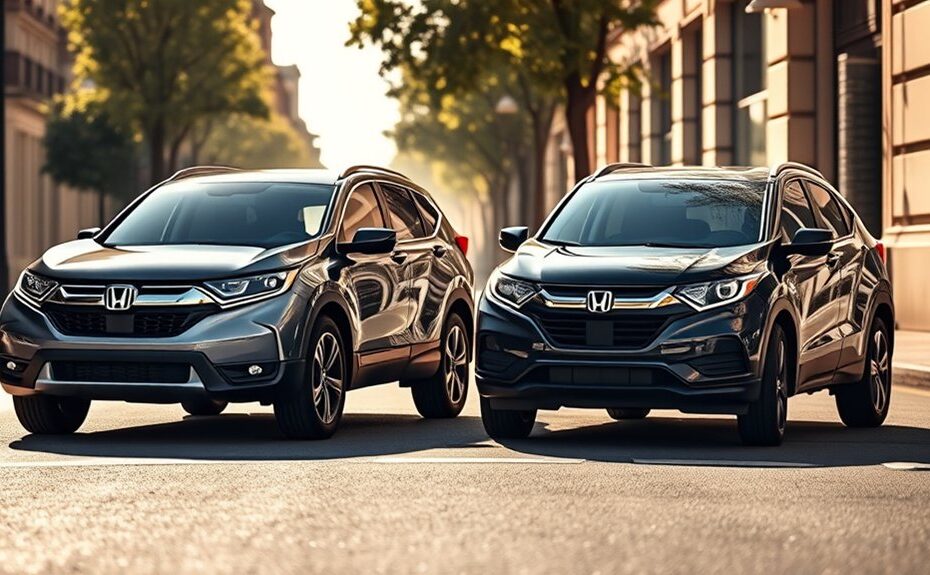 honda cr v vs hr v differences