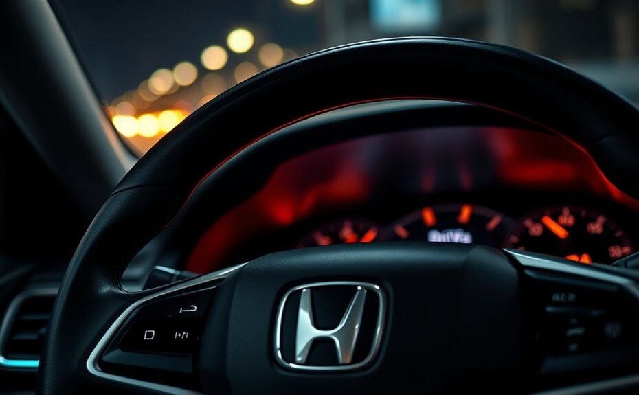 honda dashboard d light blinking