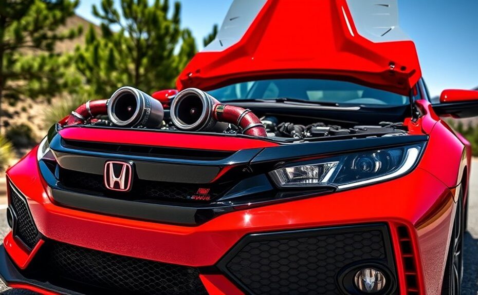 honda model with twin turbochargers