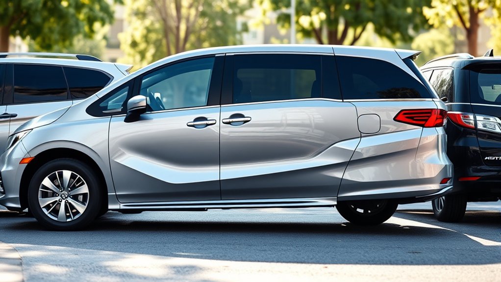 honda odyssey length comparison with rivals