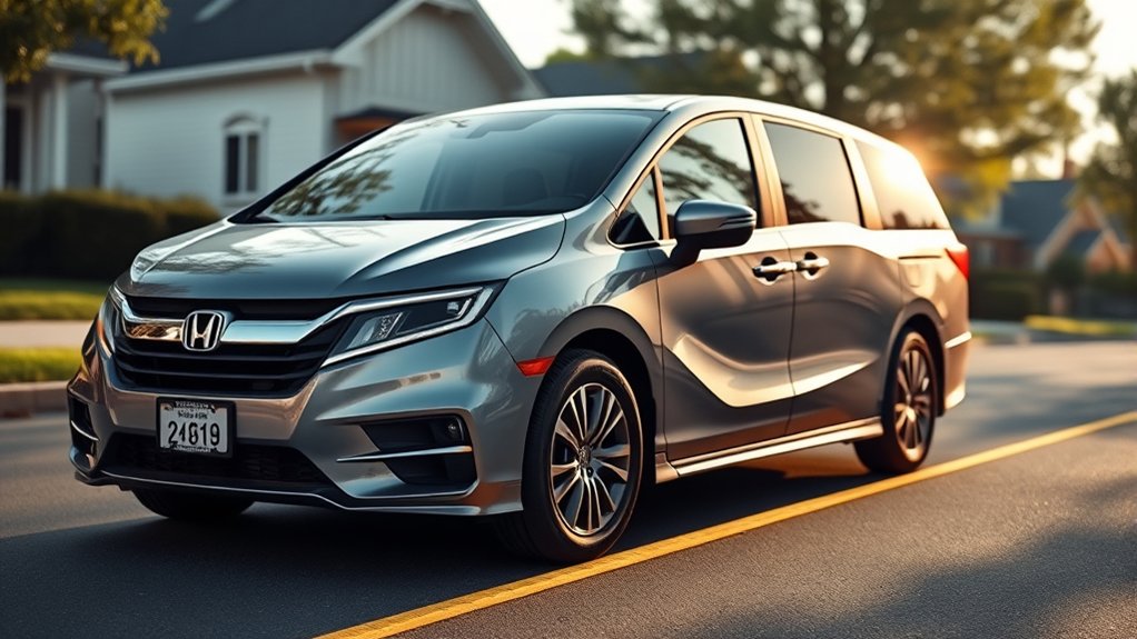 honda odyssey length varies slightly
