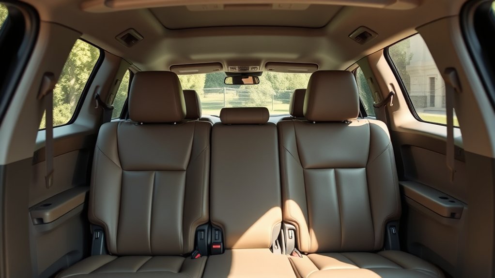honda pilot has a comfortable third row