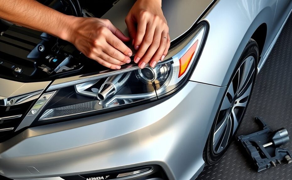 how to replace accord headlight