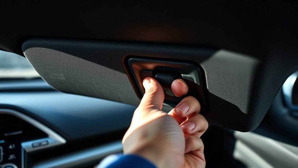 interior bonnet release lever location