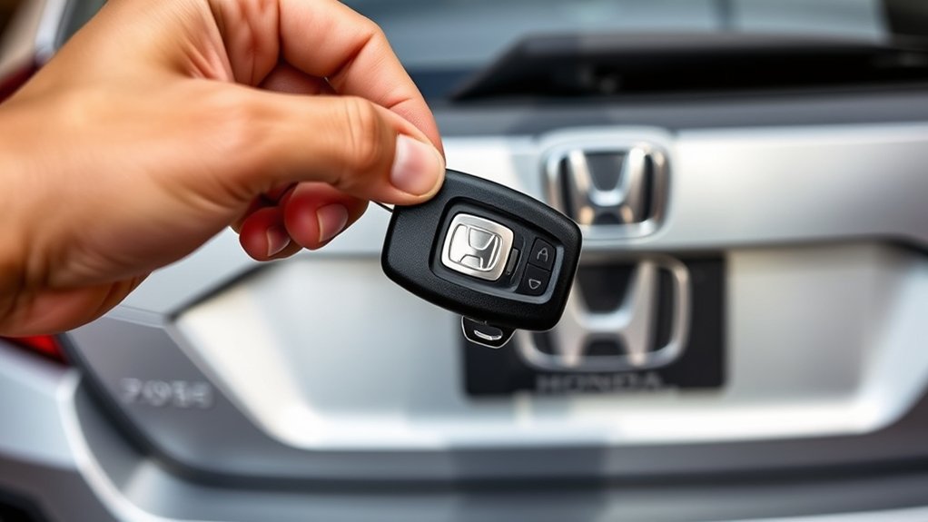 mechanical key to trunk access