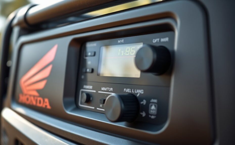 monitoring honda inverter generator operation indicators