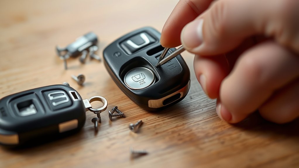 opening honda key fob safely