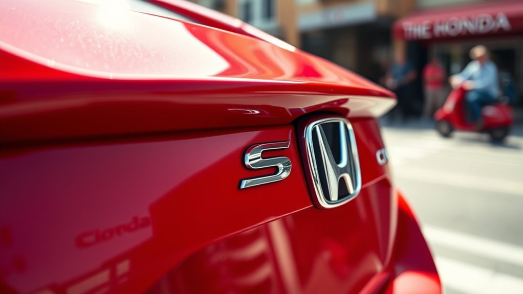 performance focused honda badge distinction