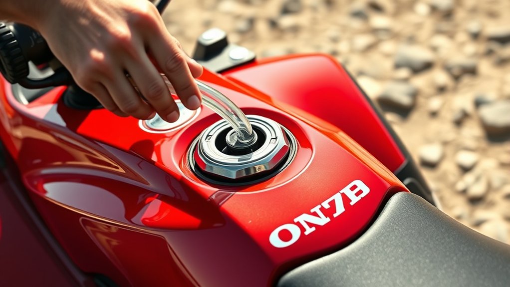 prepare drain fuel safely