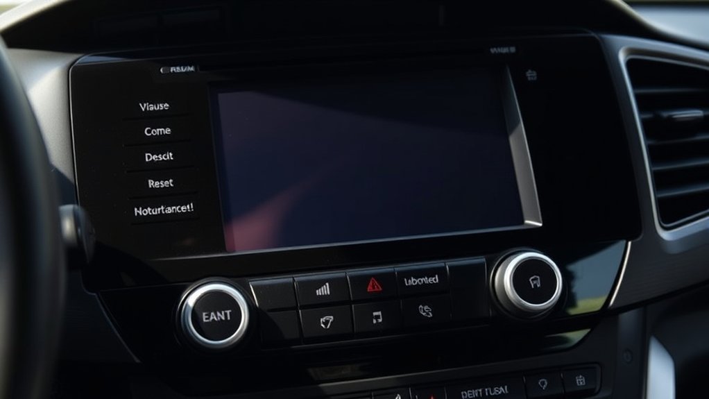 radio reset indicators frozen display no power