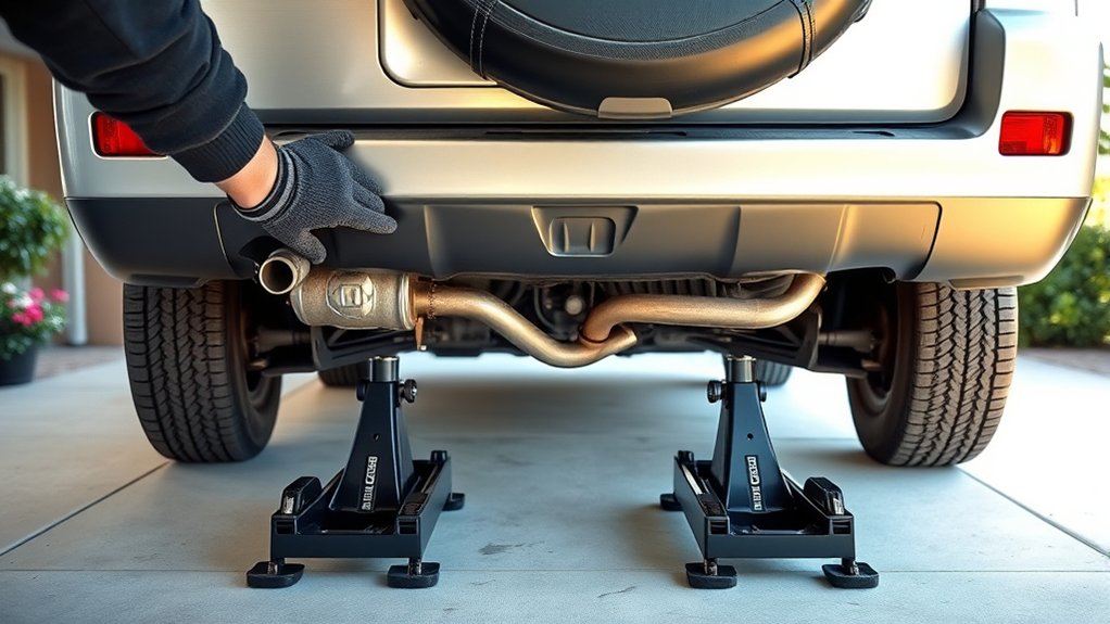 safe stable cr v muffler access