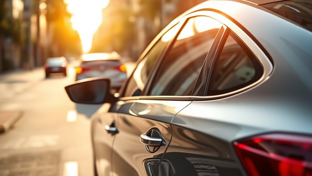 sensors scan adjacent lanes alerts in mirrors
