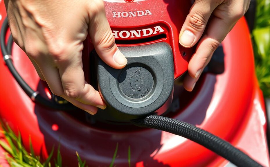 starting a honda lawn mower tutorial