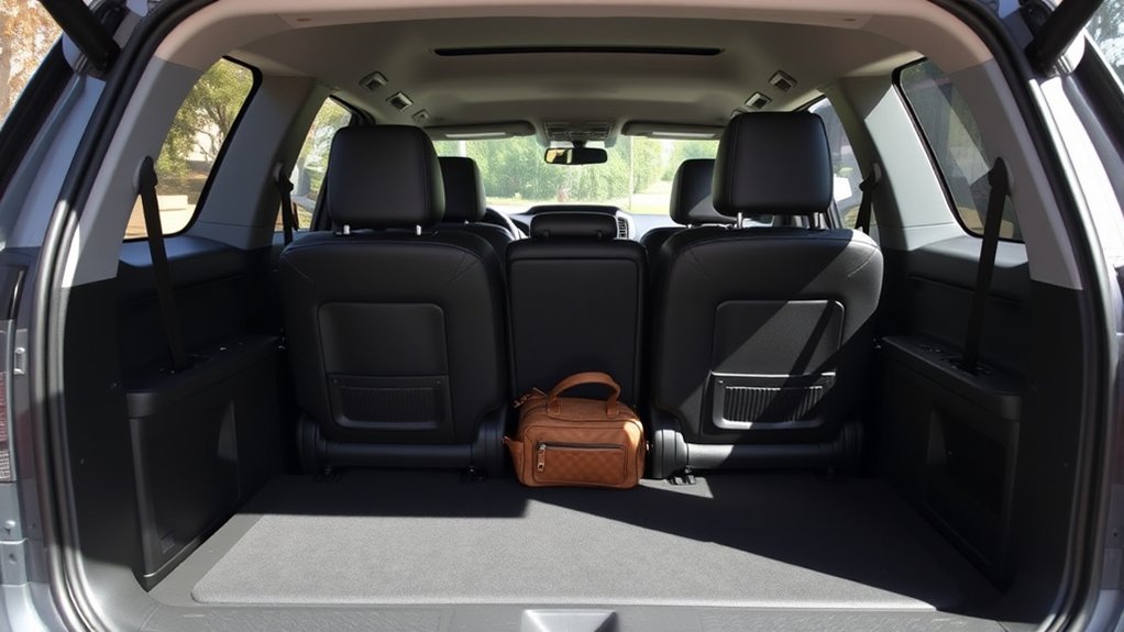 third row upright 16 5 cu ft cargo