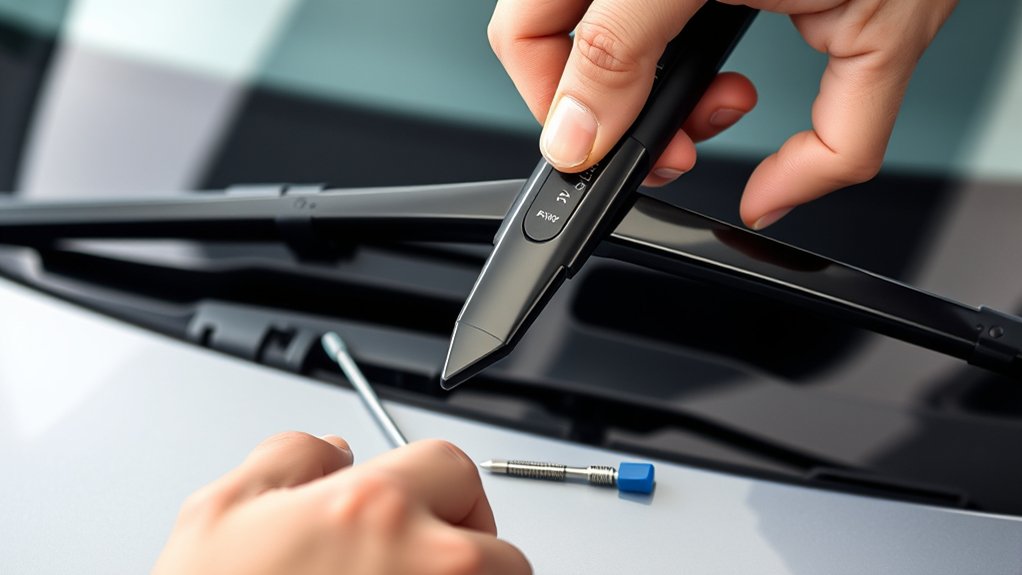 tools and safety for removing honda civic wiper blades
