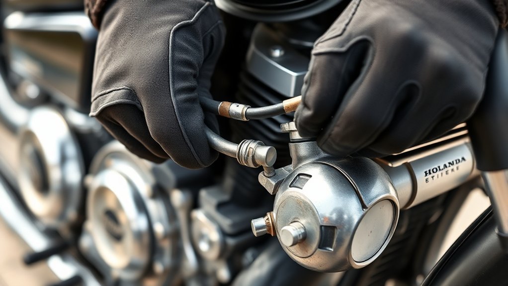 turn off fuel remove clamps