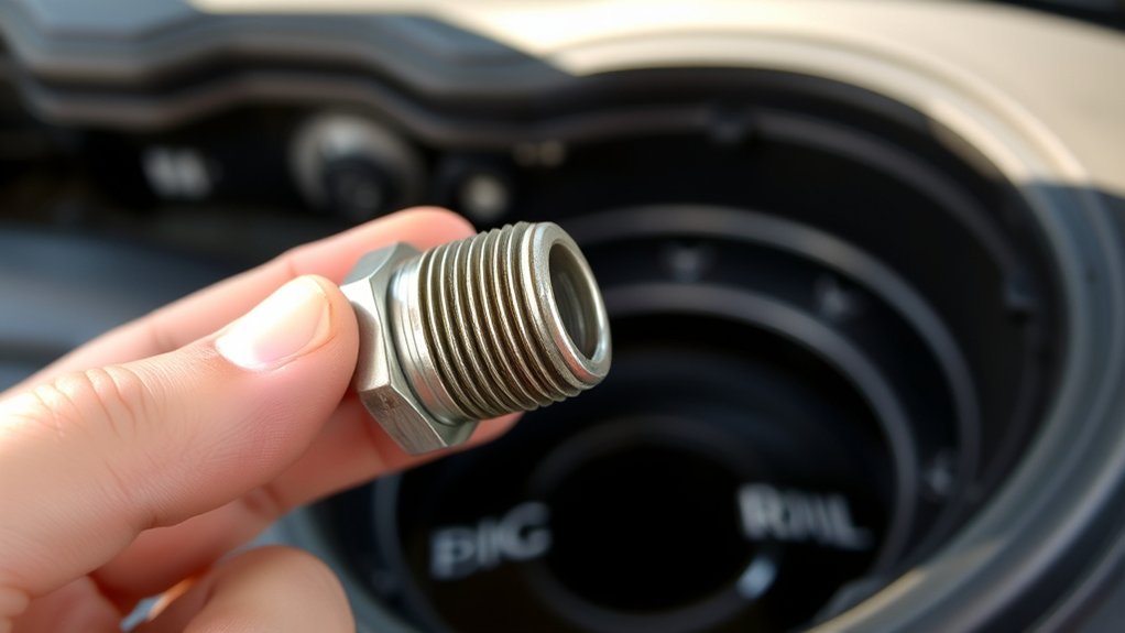 wrong or damaged oil drain plug signs